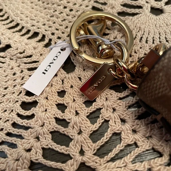 Coach NWT Colorblock Tassel Bag Charm - Picture 2 of 2